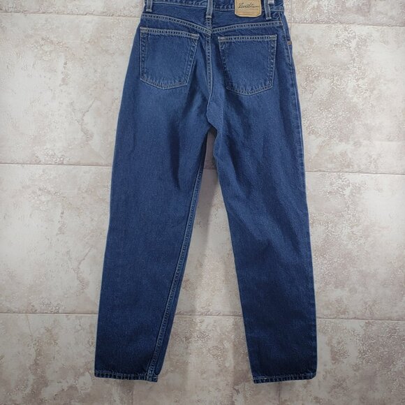 Classic Dark Wash Levis Mid Rise Mom Jeans Pants Relaxed Misses Size 10 Medium - Picture 4 of 9